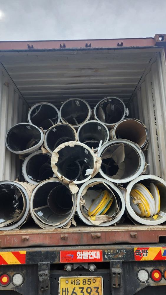 Container inox cuộn xuất đi Hàn Quốc